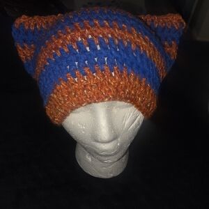 Handcrafted Crocheted Cat Ear Beanie